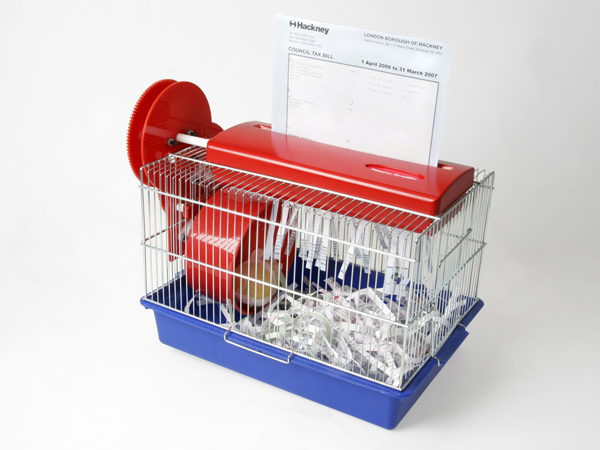 Hamster Powered Shreader