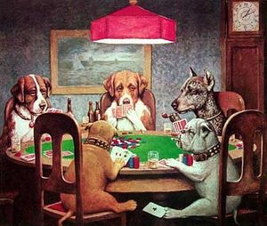 Dogs Playing Poker