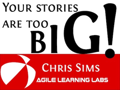 Text: Your stories are too big!